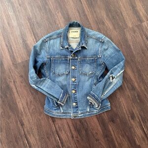 L'AGENCE Classic Blue Denim Jacket